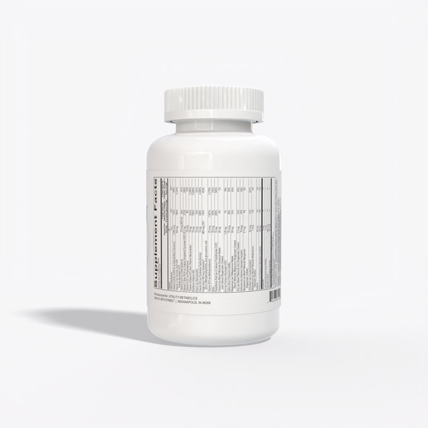 Essential Multi Jr. Supplement Facts