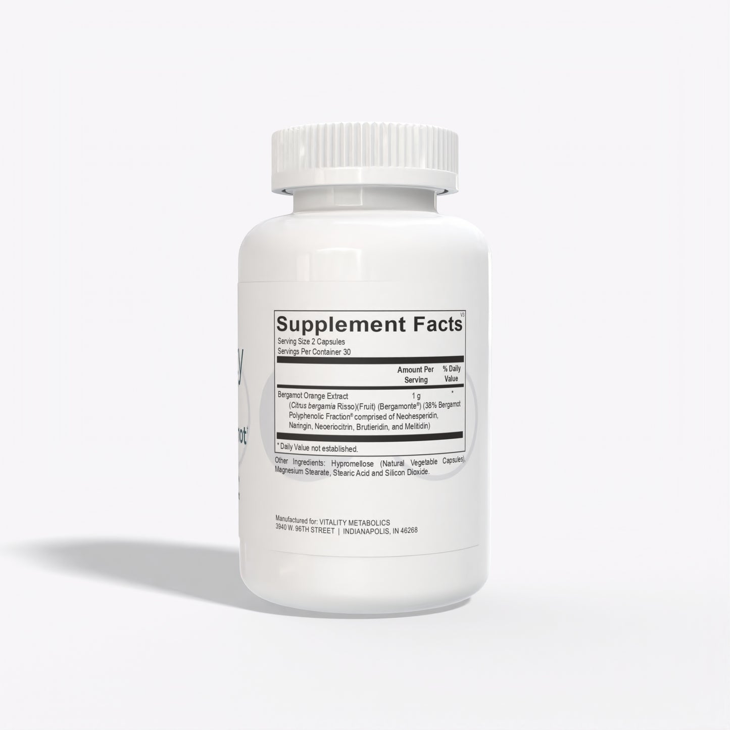 Lipi Bergamot Supplement Facts
