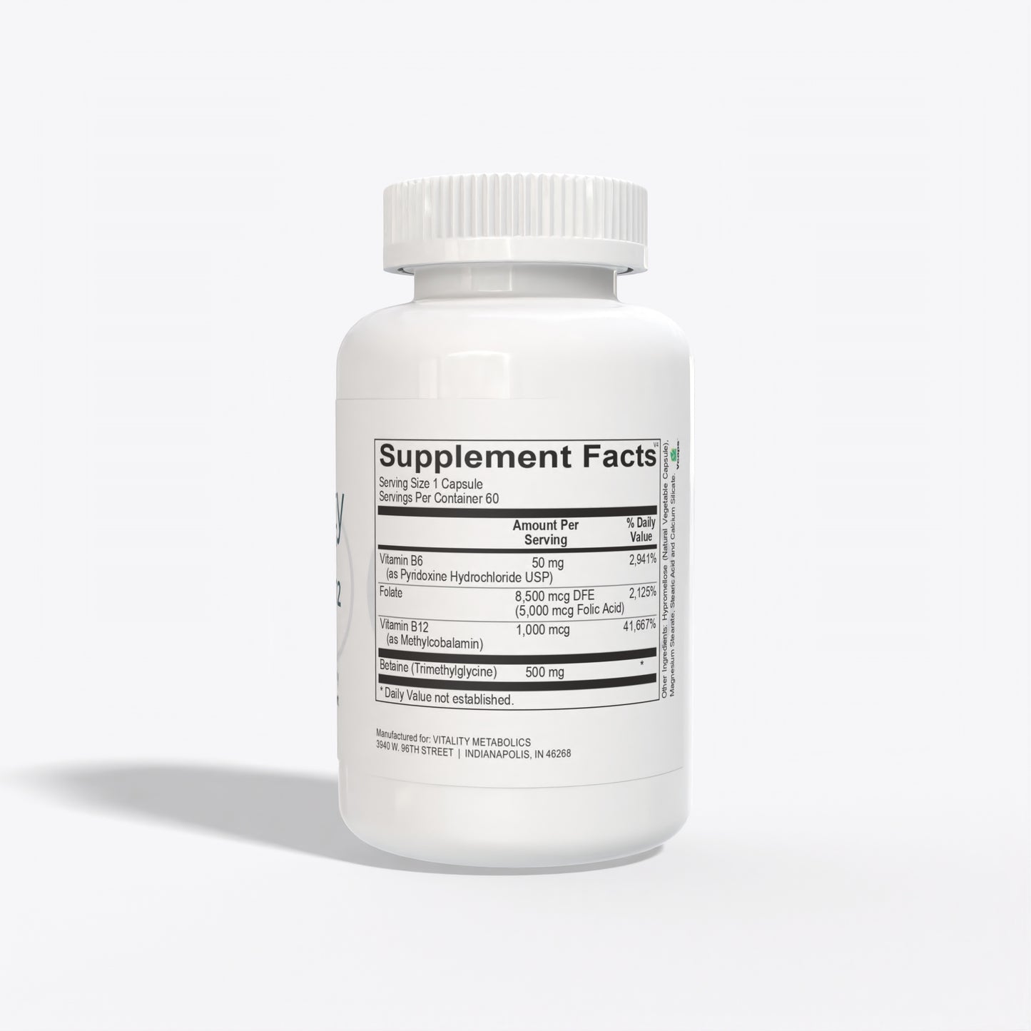 Methyl B12 Boost+ Supplement Facts