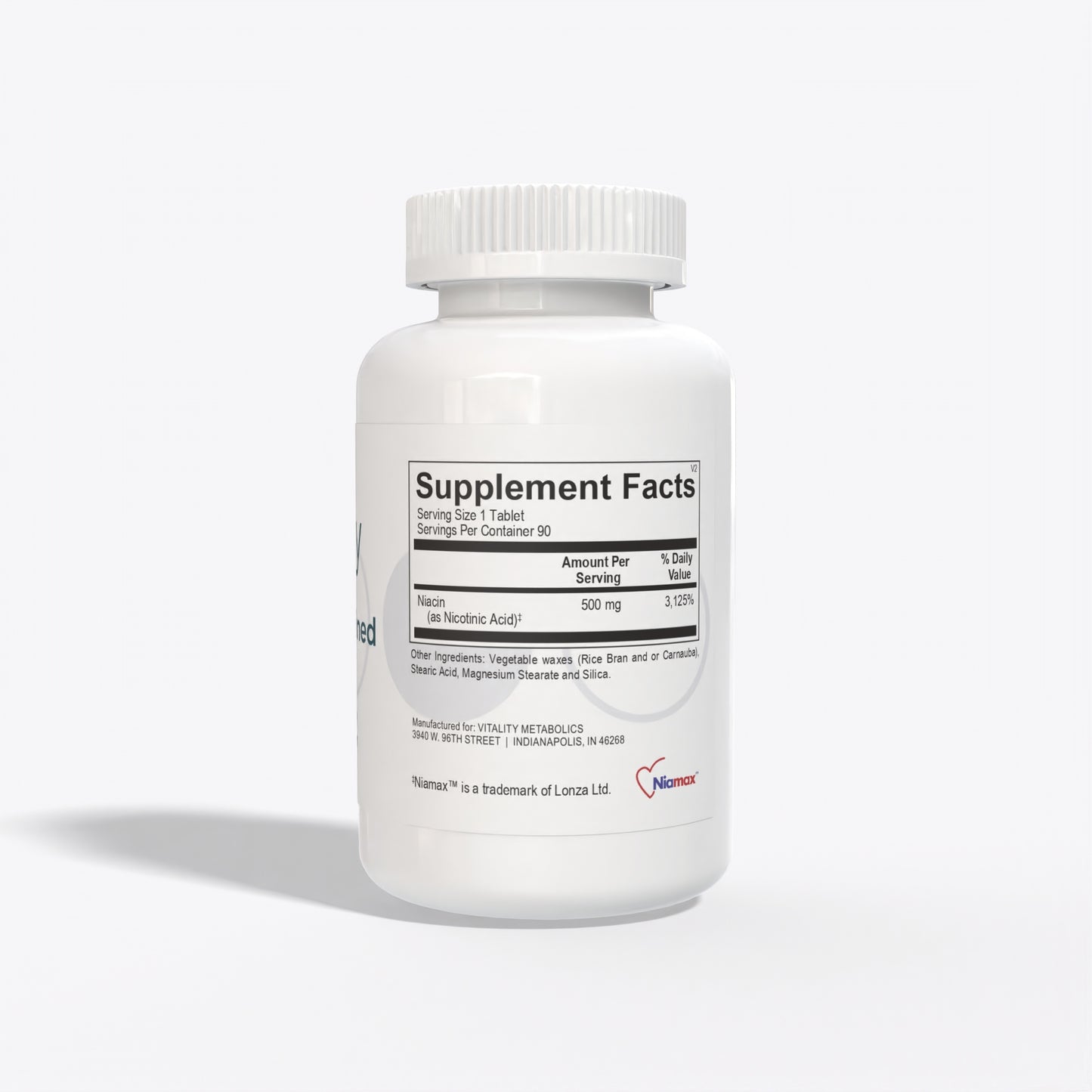 Niacin Sustained Release Supplement Facts