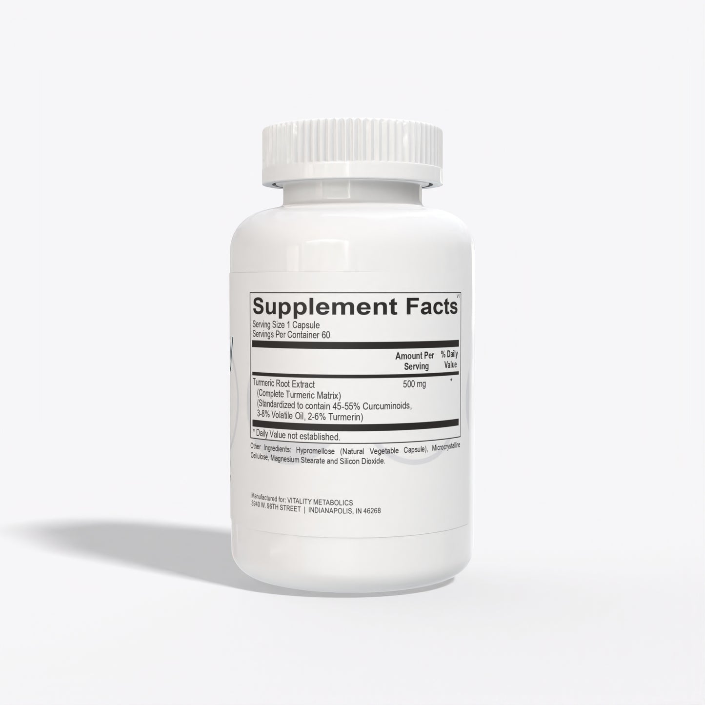 Turmeric Complex Supplement Facts
