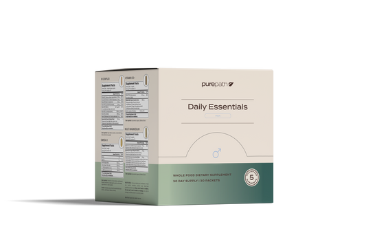 PurePath Daily Essentials for Men – Complete Daily Vitamin Pack with Omega-3, Probiotics & Magnesium