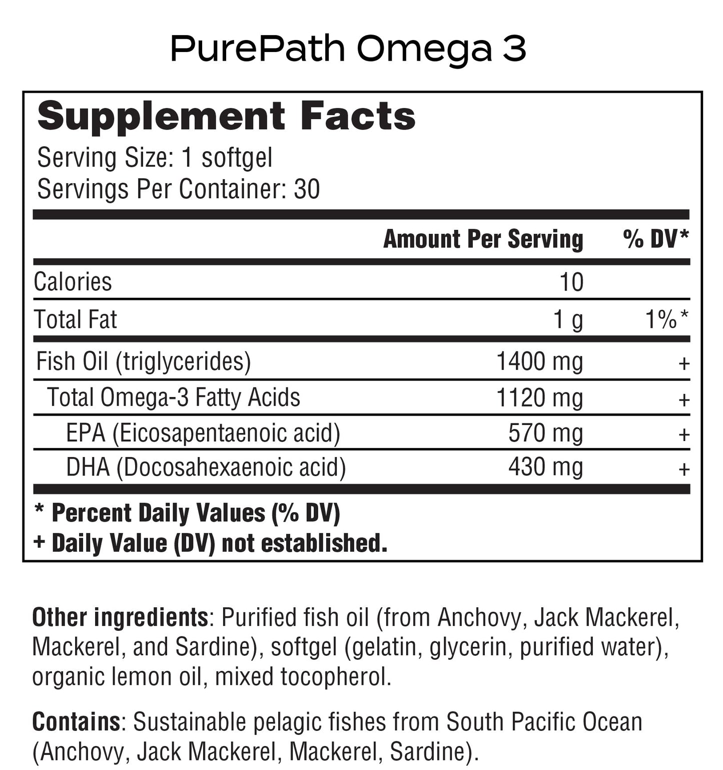 PurePath Daily Essentials for Men – Complete Daily Vitamin Pack with Omega-3, Probiotics & Magnesium