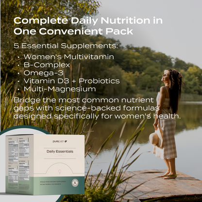 PurePath Daily Essentials for Women – Complete 5-in-1 Daily Vitamin Pack