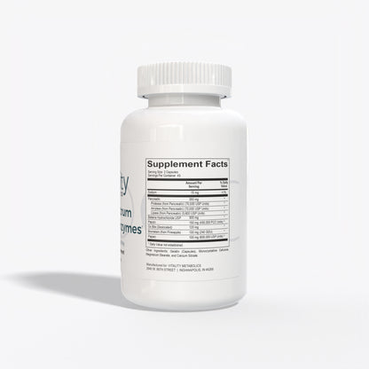 Full Spectrum Digestive Enzymes Supplement Facts